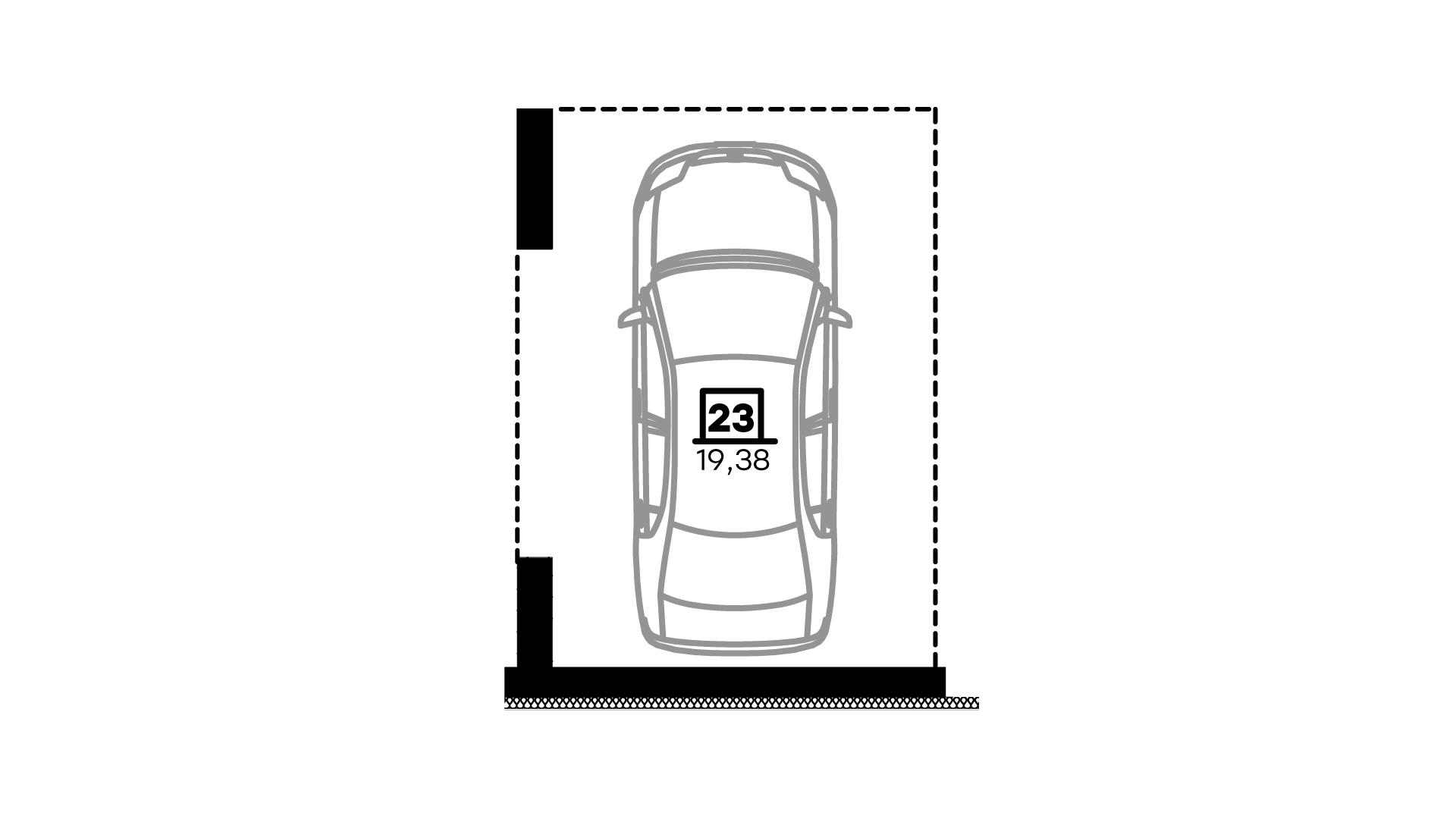 Паркомісце №23 у ЖК «Весняний» паркомісце 23