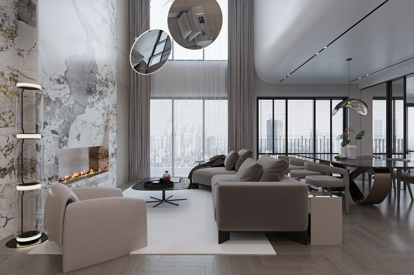 stylish_living_room_storage_creative_solutions_reduce_space_sofa Ідеї для вашого інтер’єру: тренди дизайну в 2025 році